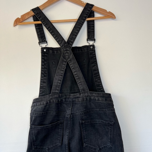 Brandy Melville Black Denim Overalls, M - Picture 9 of 10